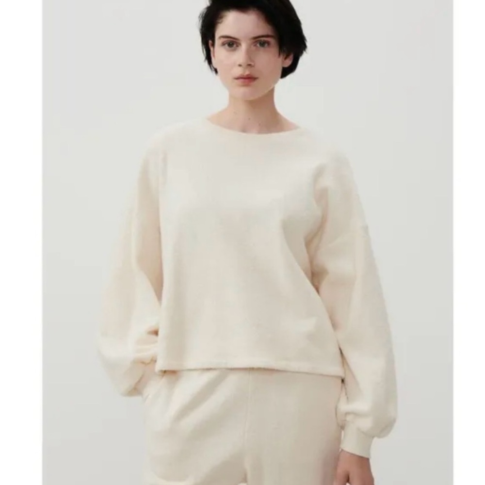 American Vintage Bobypark Cream Crewneck Sweatshirt